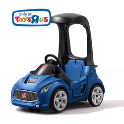 รถขาไถพร้อมหลังคามือจับ Step2 Turbo Coupe Foot-to-Floor (Blue)