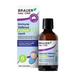 โพรไบโอติกสำหรับทารกและเด็กเล็ก BRAUER Baby & Child Immune Defence Probiotic Liquid
