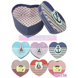 P08156 กล่องของขวัญทรงหัวใจ 11.5x10x6 cm.HY076-4 (ราคาขายส่ง 1 โหล/ 12 ชุด) 180 บ/โหล ส่ง 15 บาท ขายส่งทุกอย่าง 20 บาท
