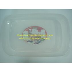P00428 กล่องถนอมอาหาร กว้าง 12 x ยาว 20 x สูง 6 ซม.สามารถใช้กับไมโครเวฟได้ (ราคาส่งต่อโหล)