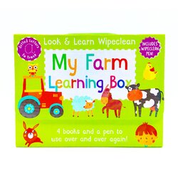กระเป๋าหนังสือกิจกรรมพร้อมปากกา Look & Learn Wipeclean - My Farm Learning Box