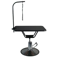 โต๊ะไฮดรอลิกขาแป้นกลม