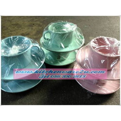 P06284 ชุดถ้วยกาแฟ แพคคู่ สีหวาน (ราคาส่งต่อ 10 โหล : 120 แพค: 240 ชุด คลิ๊กที่สินค้าเพื่อดูรายละเอียด)