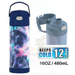 กระติกน้ำสเตนเลสรักษาอุณหภูมิ Thermos Tie-Dye FUNtainer Vacuum Insulated Stainless Steel Bottle 16OZ with Bali Handle