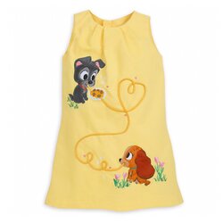 ชุดเดรสสำหรับลูกสาว Disney Lady and the Tramp Furrytale Friends Dress for Kids