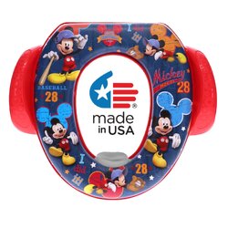 อุปกรณ์รองนั่งชักโครกสำหรับเด็ก Ginsey Disney Mickey Mouse "All Star" Soft Potty Seat