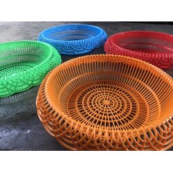 P06078 ตะแกรงกลม ขอบหยัก ดีไซน์ใหม่ เกรดเอ สีสวย 337 (ราคาส่งต่อ 1โหล :12 ใบ คลิ๊กที่สินค้าเพื่อดูรายละเอียด)