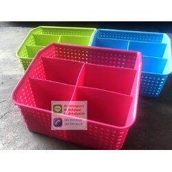 P10662 ใส่ช้อน ใส่ช้อน เอนกประสงค์ (19*18*11 cm) ดีไซน์ใหม่ ราคาส่งต่อ 1 โหล:12 ใบ ขายส่งที่ใส่ของ