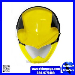 หน้ากากพลาสติก Lupin Yellow ลูแปงเรนเจอร์ เกรดดี พลาสติกหนา แข็งทนทาน