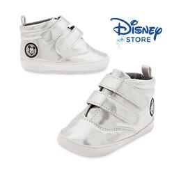 รองเท้าหุ้มส้นสุดฮิปสำหรับเด็กเล็ก Disney Crib Shoes for Baby Mickey Mouse (Silver)