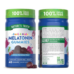 วิตามินเสริมการนอนหลับสำหรับเด็กชนิดกัมมี่ NATURE'S TRUTH Just 4 Kids Sleep Melatonin Gummies