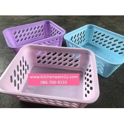 P09129 ตะแกรงเล็ก (12*14*5 cm) ใส่ของกระจุกระจิก No.1217ราคาส่งต่อ 1 โหล: 12 ใบ