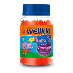 วิตามิน D ชนิดกัมมี่สำหรับเด็ก Vitabioics Wellkid Peppa Pig Vitamin D 400IU