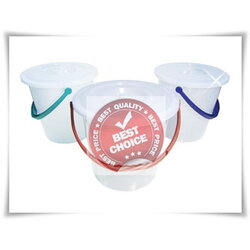 P02455 ถังน้ำ 3.5 แกลอน 11.3 ลิตร (30*30*26 cm) พร้อมฝา เกรดเอ สีขาว No.307 ราคาขายส่งต่อ 12 ใบ