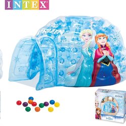 บ้านน้ำแข็งเป่าลมพร้อมลูกบอลสุดน่ารัก Intex Disney Frozen Igloo Playhouse