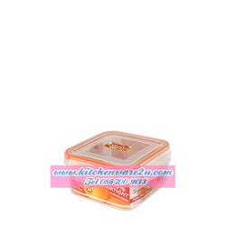 P09510 กล่องถนอมอาหารเหลี่ยม POP Lock 350 มิลลิลิตร (11 x 11 x 6 cm.) เกรดเอ อย่างดี No.9141 ราคาส่งต่อ 1 โหล: 12 ใบ (เฉลี่ย 30 บ/ใบ)