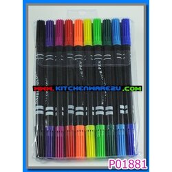 P01881 สีเมจิ2หัว 10แท่ง ราคาต่อโหล (180 บ/โหล ส่ง 15 บาท ขายส่งทุกอย่าง 20 บาท)