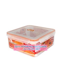 P09505 กล่องถนอมอาหารเหลี่ยม POP Lock 5.15 ลิตร (24 x 24 x 11 cm.) เกรดเอ อย่างดี No.9146 ราคาส่งต่อ 1 โหล: 12 ใบ (เฉลี่ย110 บต่อใบ)