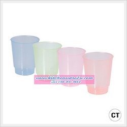 P06124 ถ้วยน้ำสดใส ( 7 x 7 x 8.5 cm) เกรดเอ สีสวย 252CT (ราคาส่งต่อ 12โหล :144 ใบ)