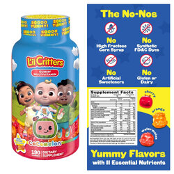วิตามินรวมสำหรับเด็กชนิดกัมมี่ L'il Critters CoComelon Gummy Multivitamin (190 Gummies)