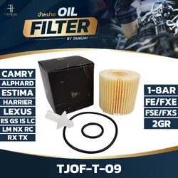 กรองน้ำมันเครื่อง TOYOTA CAMRY 2.5L / ALPHARD 2.5L 3.5L / HARRIER / LEXUS ES GS IS LC LM NX RC RX TX 1AR 2AR 6AR 8AR 2GR OE.04152-YZZA1 BY TANGJAI TJOF-T-09