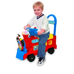 รถขาไถพร้อมกล่องหยอดบล็อค Kiddieland Play 'n Sort Activity Train Ride-On (Mickey Mouse)