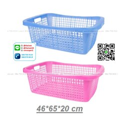 P11452 ตะแกรงเหลี่ยม (กว้าง 46 ยาว 65 สูง 20 ซม) เกรดเอ สีสวย No.1993 ราคาส่งต่อ 12 ใบ :เฉลี่ย 80 บต่อใบ