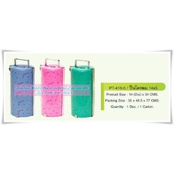 P07187 ปิ่นโตกลม 5 ชั้น พิมพ์ลาย หูเหล็ก 416-5 ราคาส่งต่อ 1 โหล: 12 ชุด: เฉลี่ย 120 บ/ชุด