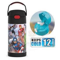 กระติกน้ำสเตนเลสรักษาอุณหภูมิ Thermos Avengers FUNtainer Vacuum Insulated Stainless Steel Bottle 12OZ with Bali Handle (2)