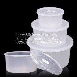 P00480 กล่องถนอมอาหารกลมเล็ก สามารถใช้กับไมโครเวฟได้ (ราคาต่อโหล คลิ๊กที่สินค้าเพื่อชมรายละเอียดของขนาด)