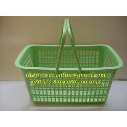 P00088 ตระกร้าแฟนซี หูหิ้ว เกรดเอ (ราคาส่งต่อ 12 ใบ)