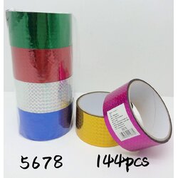 P10688 เทปสะท้อนแสง สุดคุ้ม ราคาขายส่ง 1 โหล :180 บ/โหล: เฉลี่ย 15 บ/ม้วน