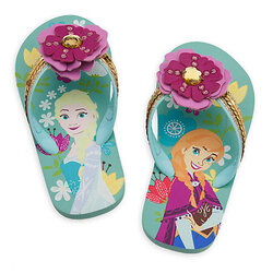 รองเท้าแตะสำหรับเจ้าหญิงตัวน้อย Disney Flip Flops for Kids (Anna & Elsa Frozen)