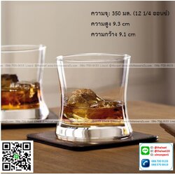 P11803 แก้วใส 12.5 Oz. (350 มิล) (9.1*9.1*9.3 cm) No.B13312 ราคาส่งต่อ 1 ลัง : 48 ใบ : 1680 บต่อลัง