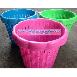 P07760 ตะกร้าใส่ผ้า ทรงสูง ขอบหยัก (40*40*32 cm) สุดคุ้ม No.7029 ราคาส่งต่อ 10 โหล: 120 ใบ:เฉลี่ย 240 บต่อโหล