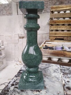 ลูกกรงหินอ่อน เขียวอิตาลี ขนาดสูง65 เซนติเมตร