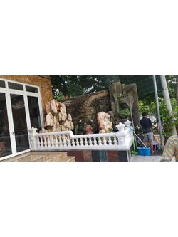 ลูกกรงหินอ่อน ขาว ขนาดสูง70 เซนติเมตร