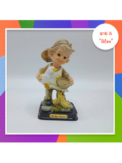 ตุ๊กตา เรซิ่น สไตล์ฝรั่ง 4 ท่า ของชำร่วย ของขวัญปีใหม่ ตกแต่งบ้าน โต๊ะทำงาน สะสม แต่งสวน ( 1 เซต 4 ชิ้น ) ขายยกเซต