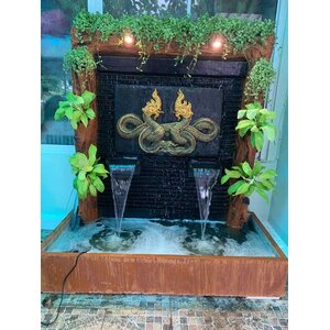 ม่านน้ำตกสำเร็จรูป พร้อมปั๊มน้ำ ราคาถูกที่สุด ม่านน้ำหินกาบ พญานาค เสริมฮวงจุ้ย ติดตั้งฟรี กทม. และปริมณฑล