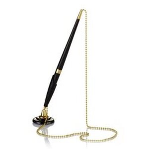 ปากกามีแท่นวางปากกา, ที่เสียบปากกา