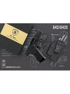 ไฟฉาย Warriorland SL-1 + ซองพกใน Kydex G43/G43X ( เฉพาะรุ่นที่ไม่มีราง ) (K2460)