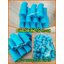 กลีบอัด สีฟ้าน้ำทะเล กลีบดอกไม้จัน ดอกไม้จัน กลีบอัดดอกไม้จันทน์ กลีบอัดย่น ดอกไม้จันทร์ ดอกไม้จันทน์ กระดาษอัดดอกไม้จัน
