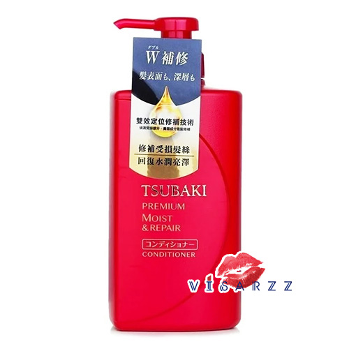 (ขวดแดง Conditioner 490mL) Shiseido Tsubaki Premium Moist & Repair Conditioner 490mL สูตรเพิ่มความชุ่มชื้นให้กับเส้นผม ช่วยให้ผมไม่ชี้ฟู มีน้ำหนัก จัดทรงได้ง่ายยิ่งขึ้น ดูสุขภาพดี