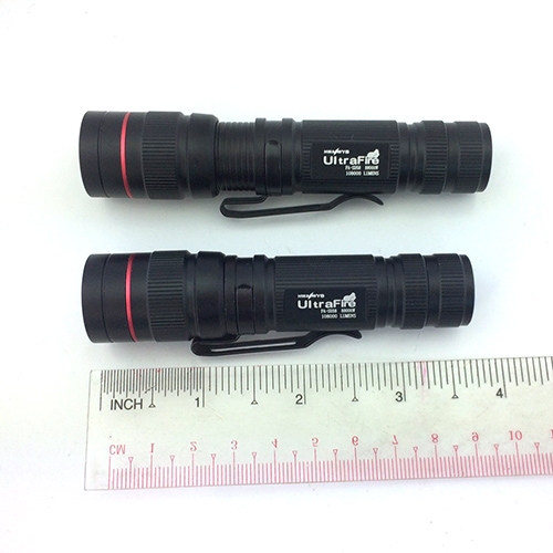 ไฟฉายซูม UltraFire Zoom รุ่น FA-SD58 Flood-to-Throwing Cree Q5 Flashlight 3 โหมด(AA/14500) พร้อมที่ชาร์จและแบตเตอรี่