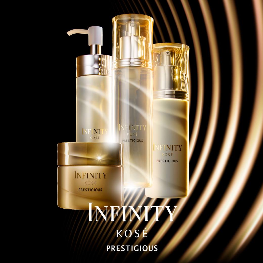 (ไซส์จริง No Box) Kose Infinity Prestigious Revitalize and Firm Emulsion 120mL พรีเมี่ยมไลน์ของแบรนด์ เพื่อผิวต่อสู้กับความหย่อนคล้อย