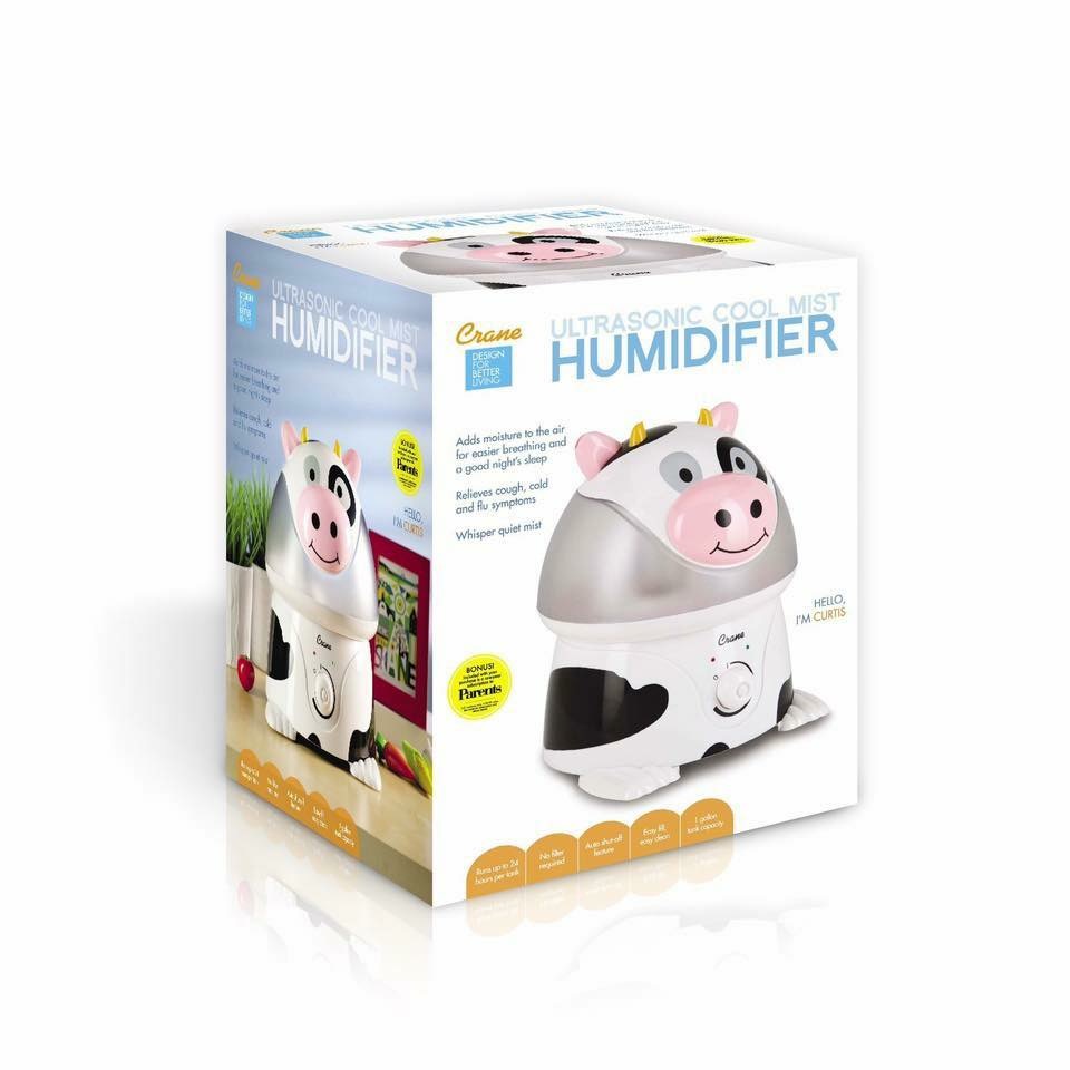 เครื่องสร้างความชื้นในอากาศ Crane USA Adorable Ultrasonic Cool Mist Humidifier (Curtis the Cow)
