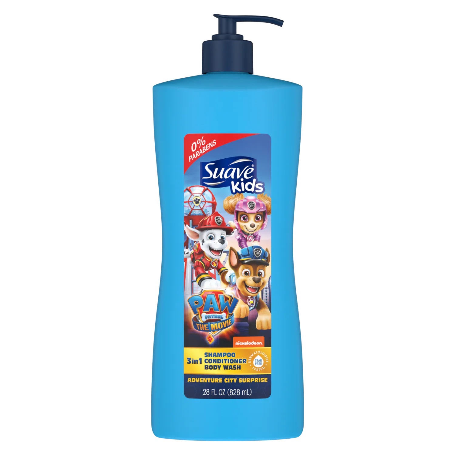 แชมพูผสมครีมนวดผมและสบู่เหลวสำหรับเด็ก Suave Kids Paw Patrol The Movie 3-in-1 Shampoo, Conditioner & Body Wash