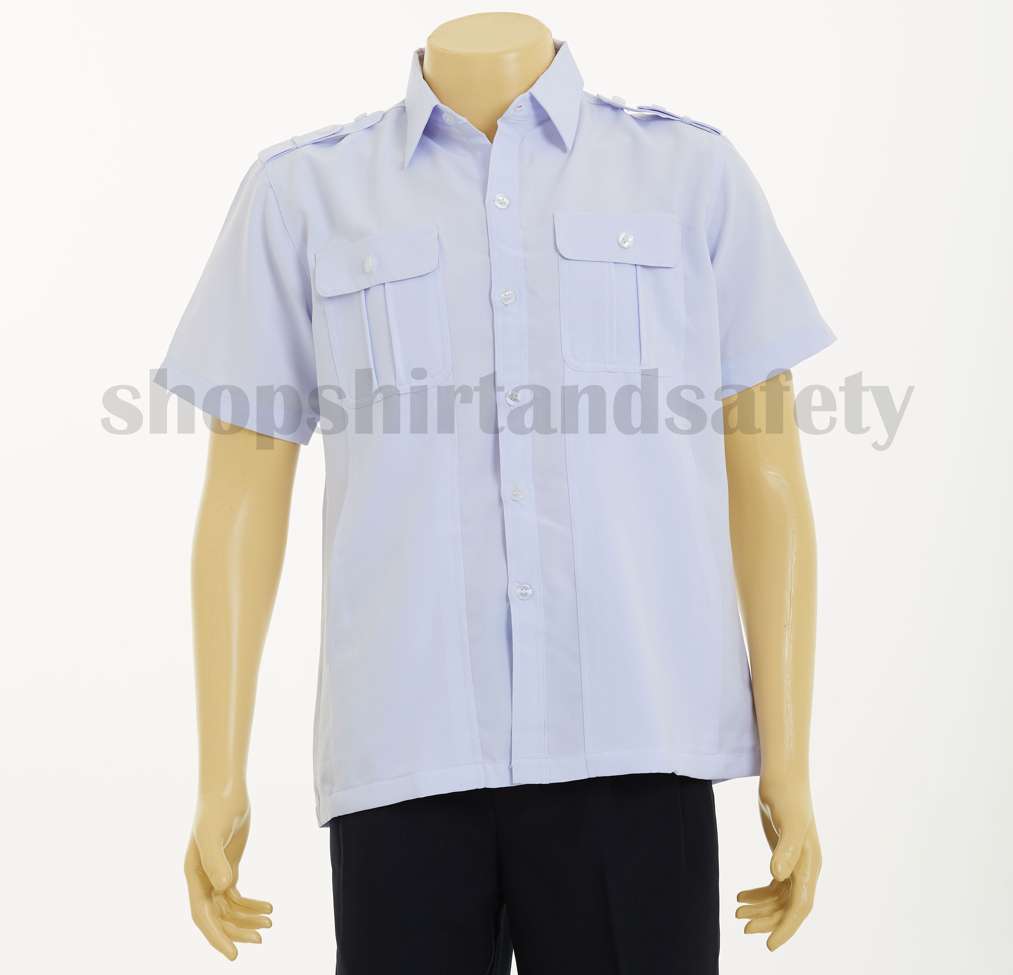 เสื้อซาฟารีสีขาว(เฉพาะเสื้อ)
