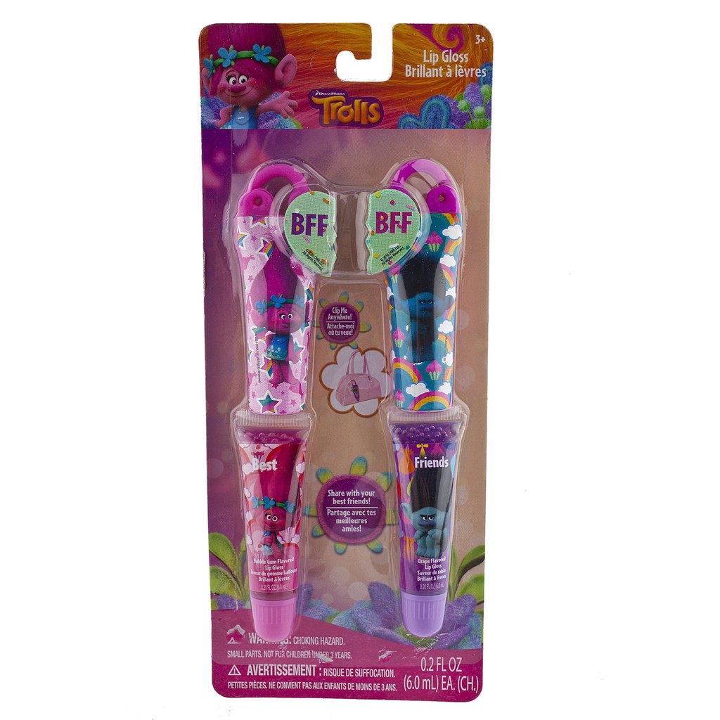 ชุดลิปกลอสปลอดสารพิษสำหรับเด็ก Townleygirl Trolls BFF Lip Gloss Set