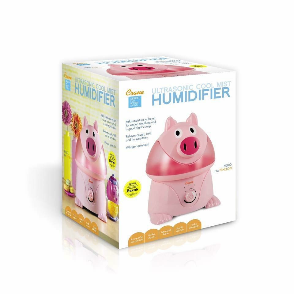 เครื่องสร้างความชื้นในอากาศ Crane USA รุ่น Adorable Ultrasonic Cool Mist Humidifier (Penelope the Pig)